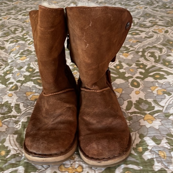 RJ’S Fuzzies Trixie Sheepskin Leather Boots Size L6 - Picture 2 of 7